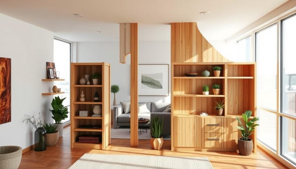DIY wood room dividers