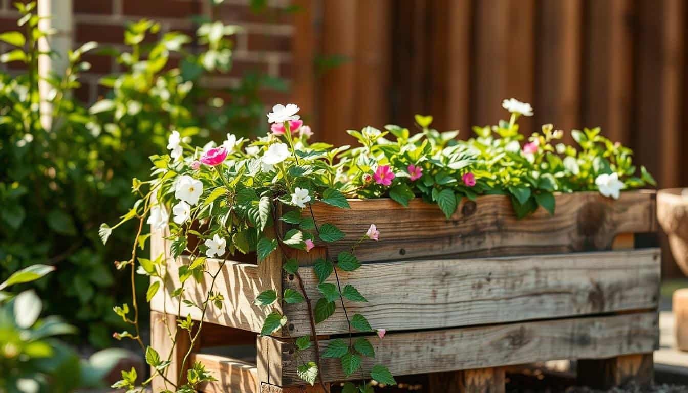Wooden pallet planters