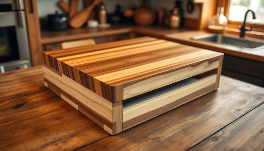 convertible cutting board with drawer
