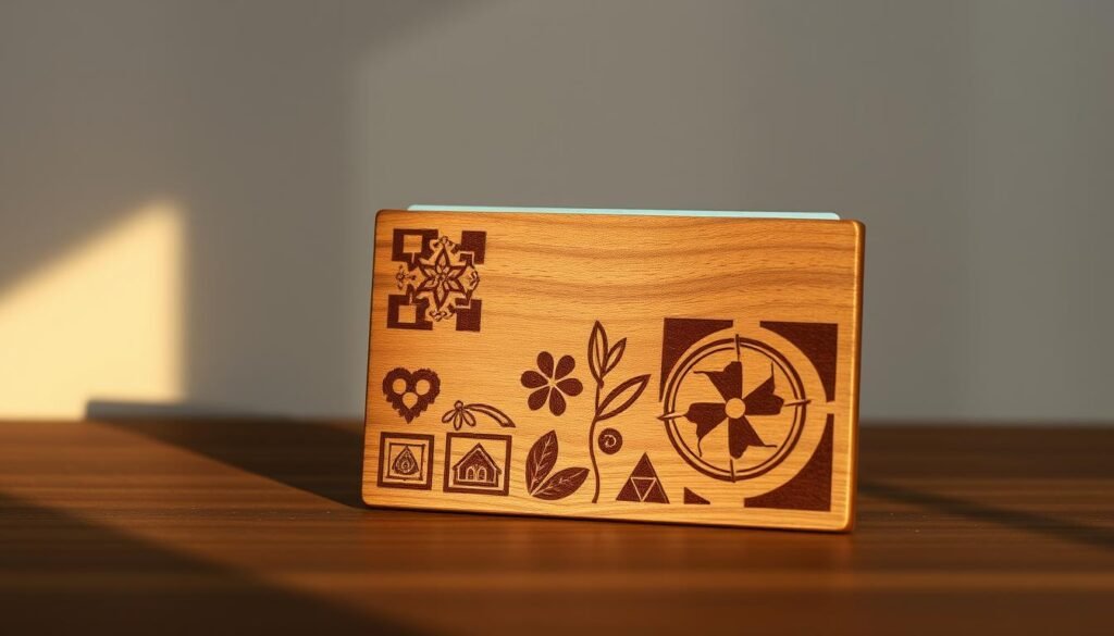 custom wood card holders