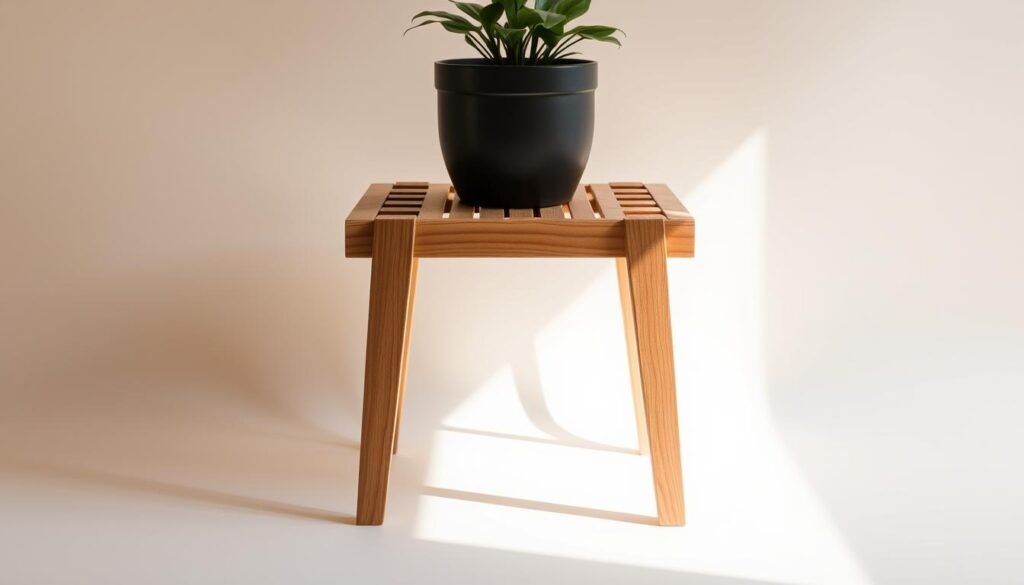 easy wooden plant stand