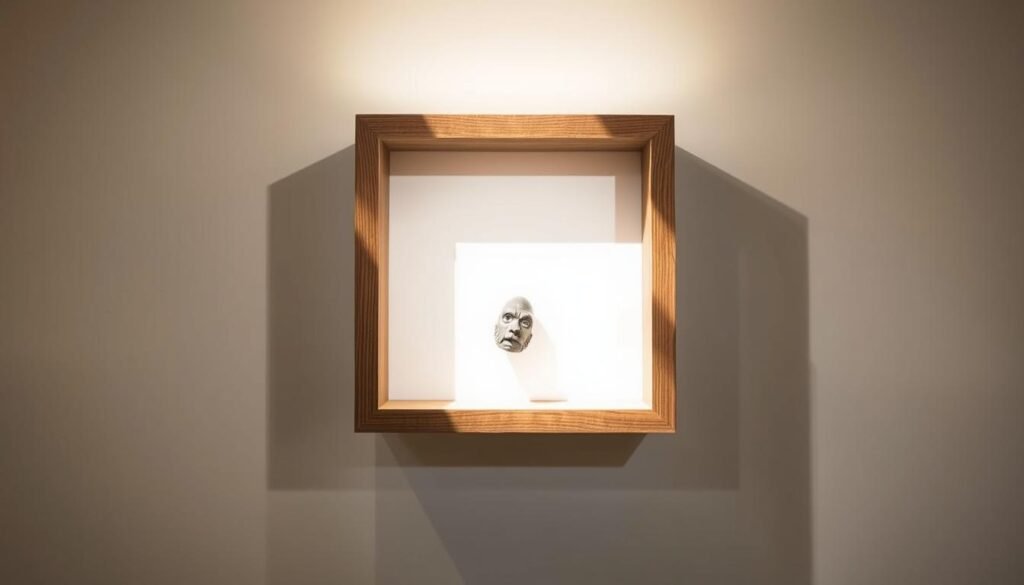 floating wood shadow box
