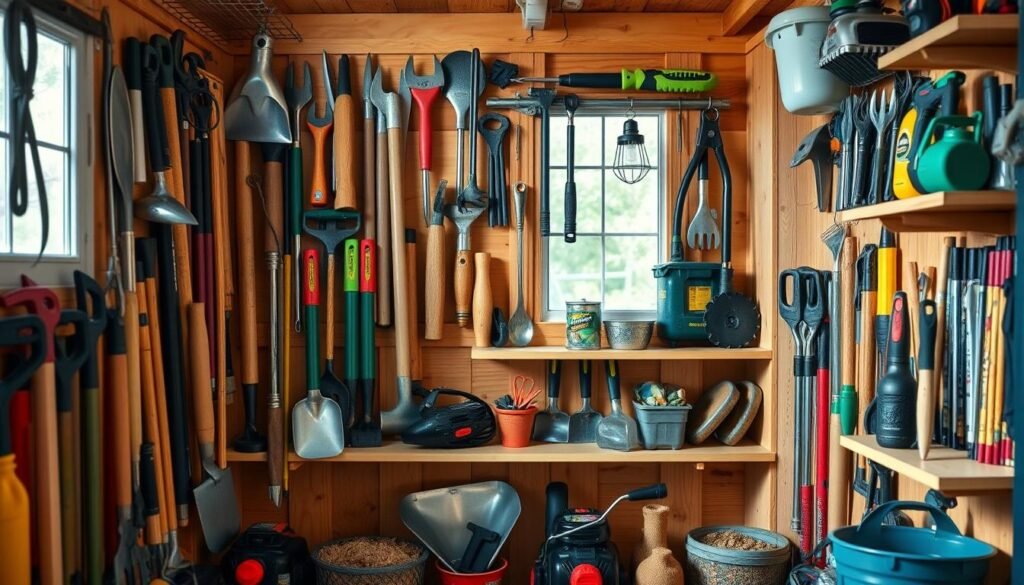 garden tool storage