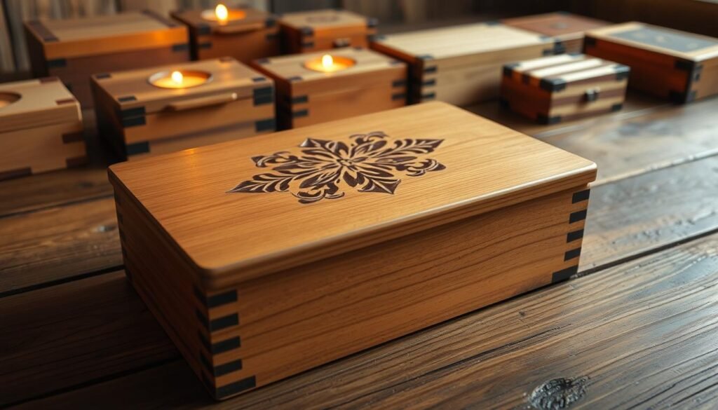 handmade wooden boxes