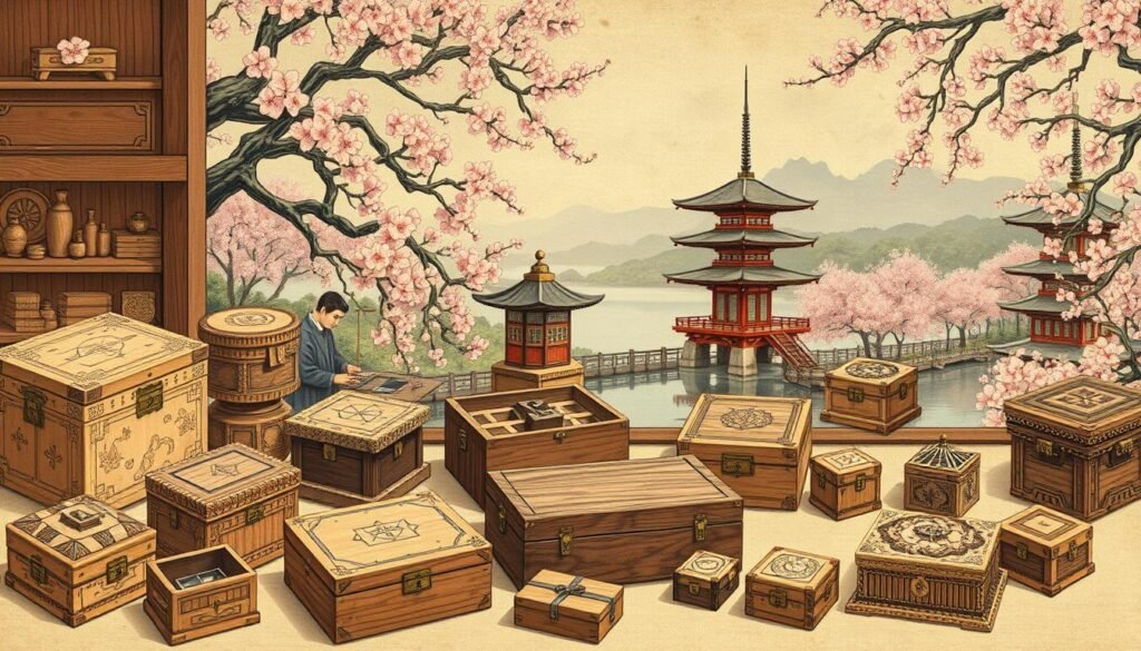 history of Japanese puzzle boxes