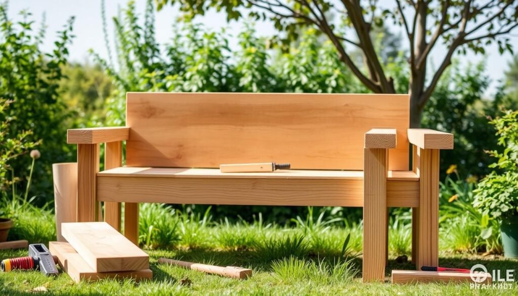 how to build a bench with 2x4s