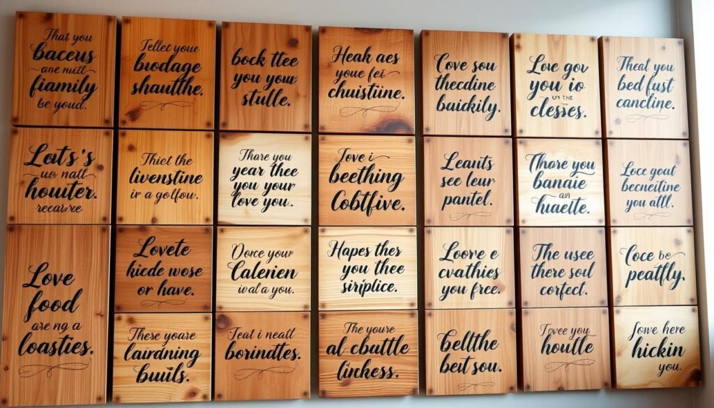 inspirational quote wood panels