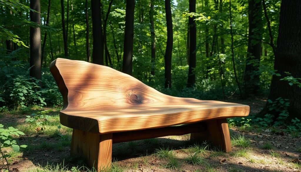 live edge bench