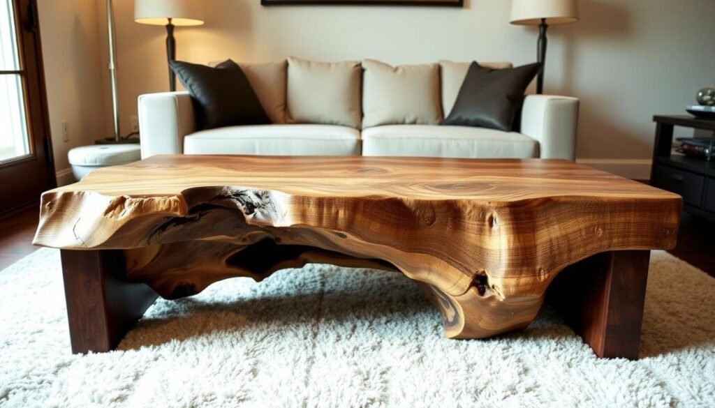 live edge coffee table