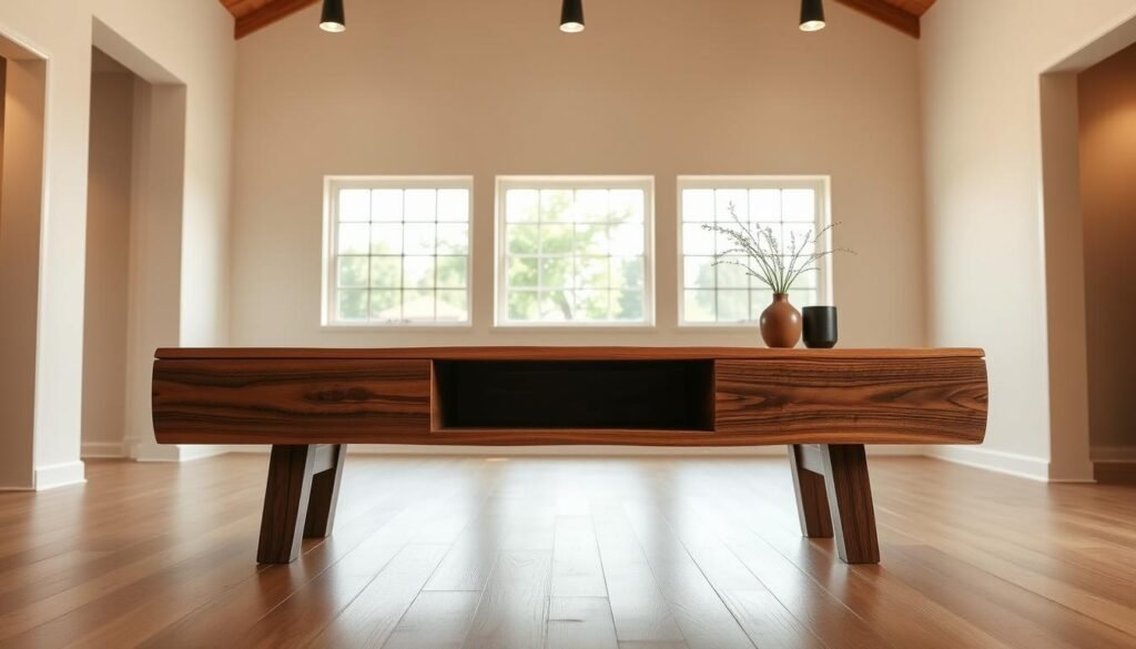 live edge tv stand