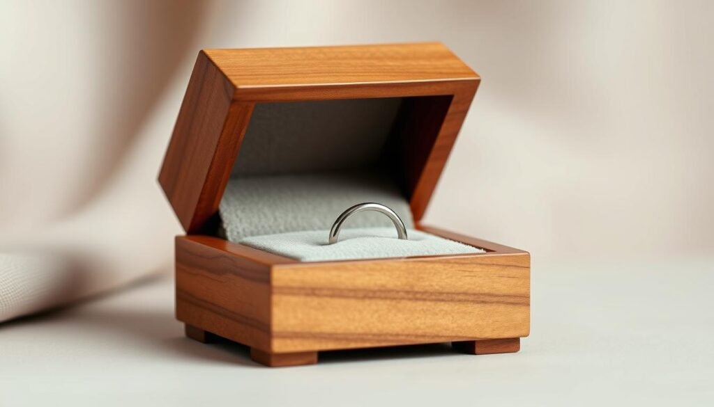 modern wooden ring box