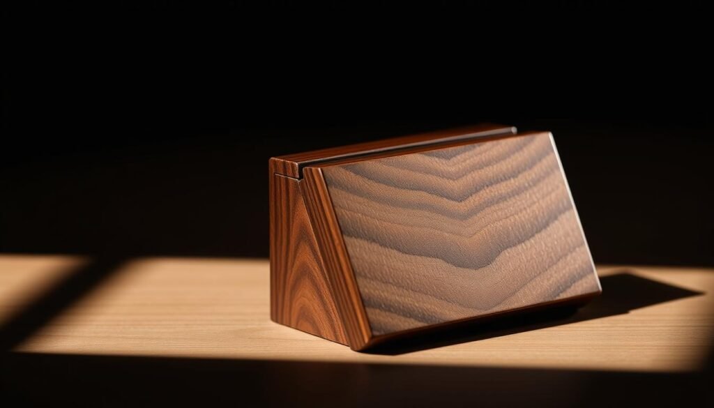 quality wood card cases
