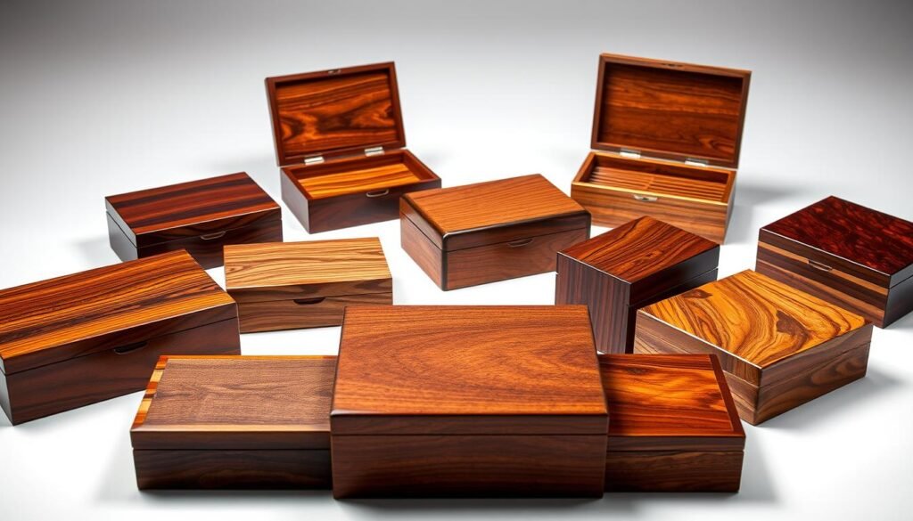 quality wood card cases