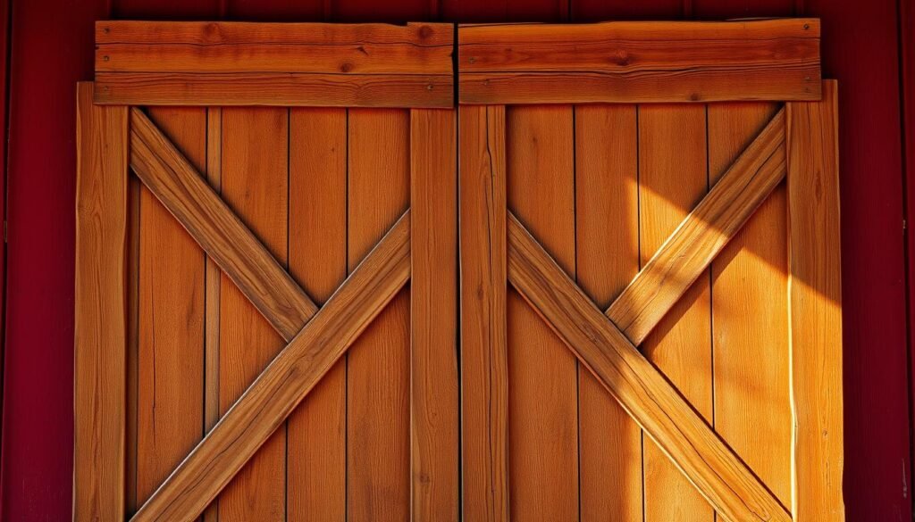 rustic barn signs with X-brace details