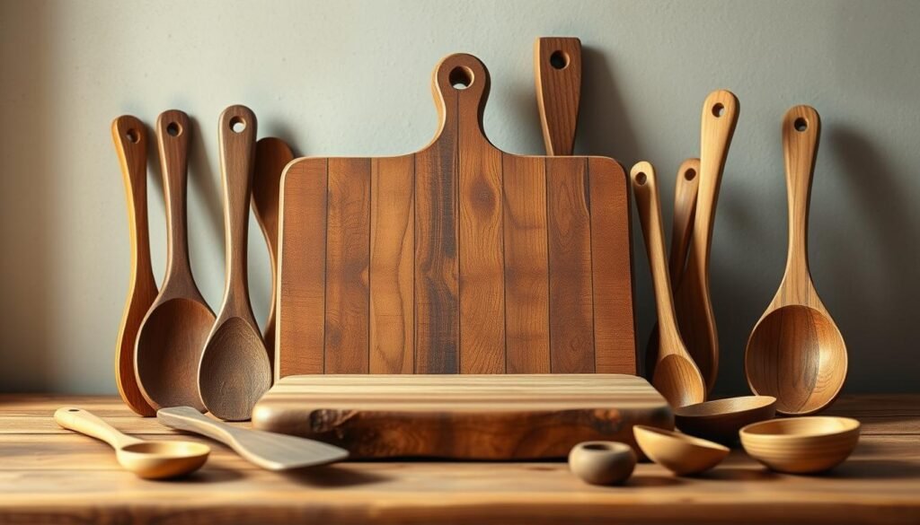 rustic kitchen utensils