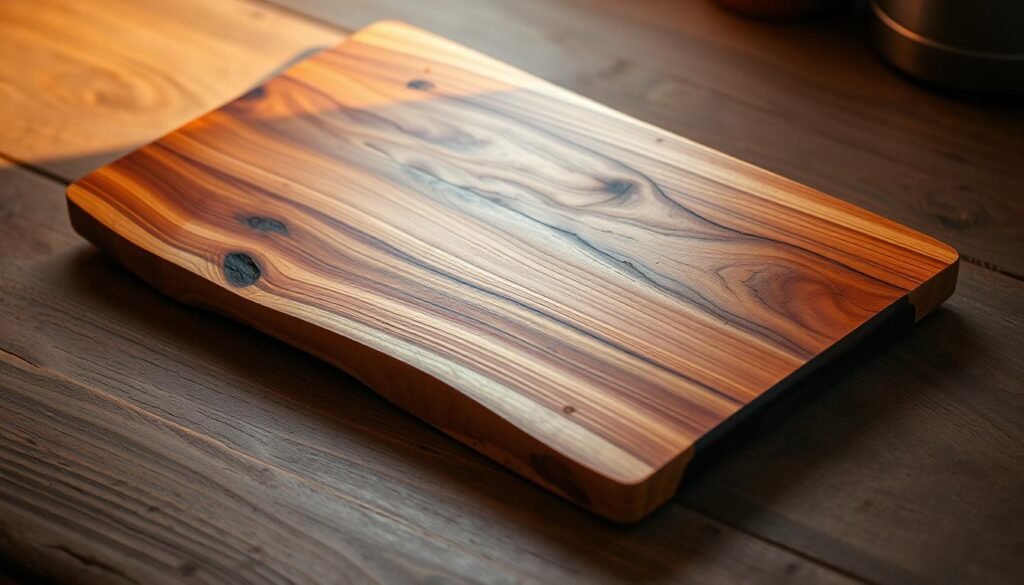 rustic live-edge serving board