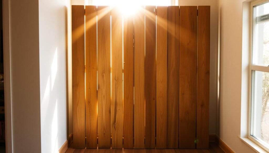 rustic pallet wood room divider