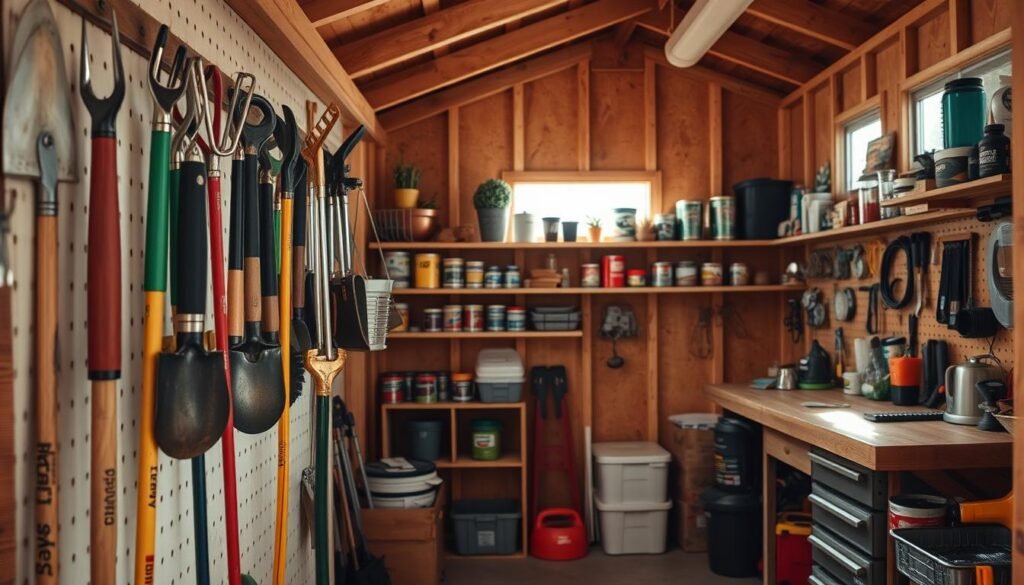 shed organization