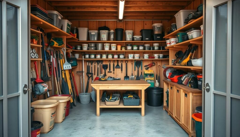 storage shed organization