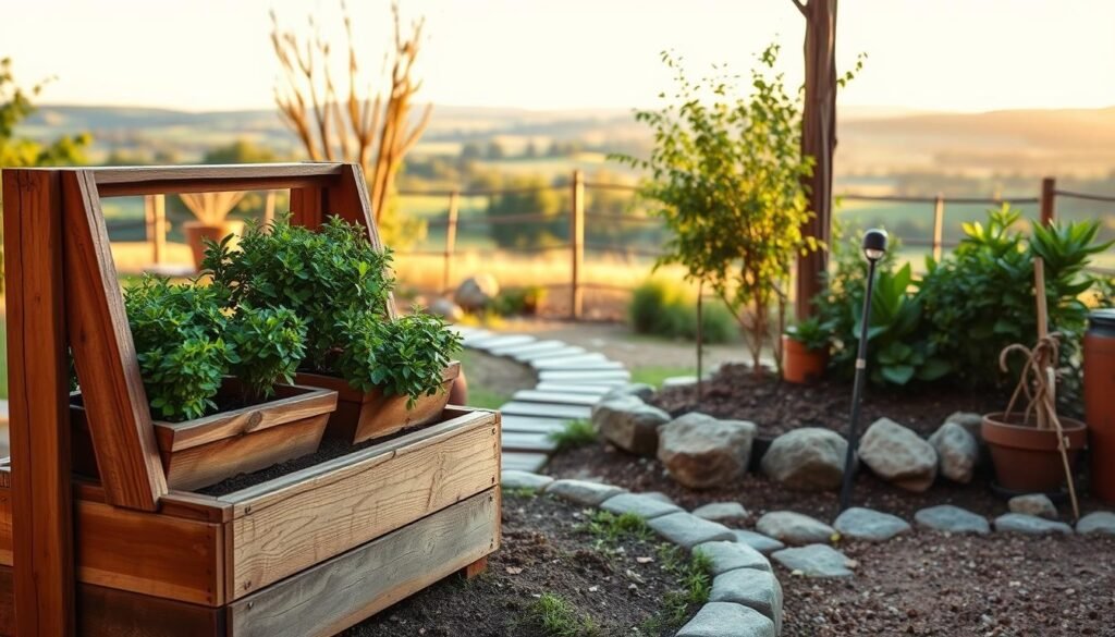 tiered planter boxes