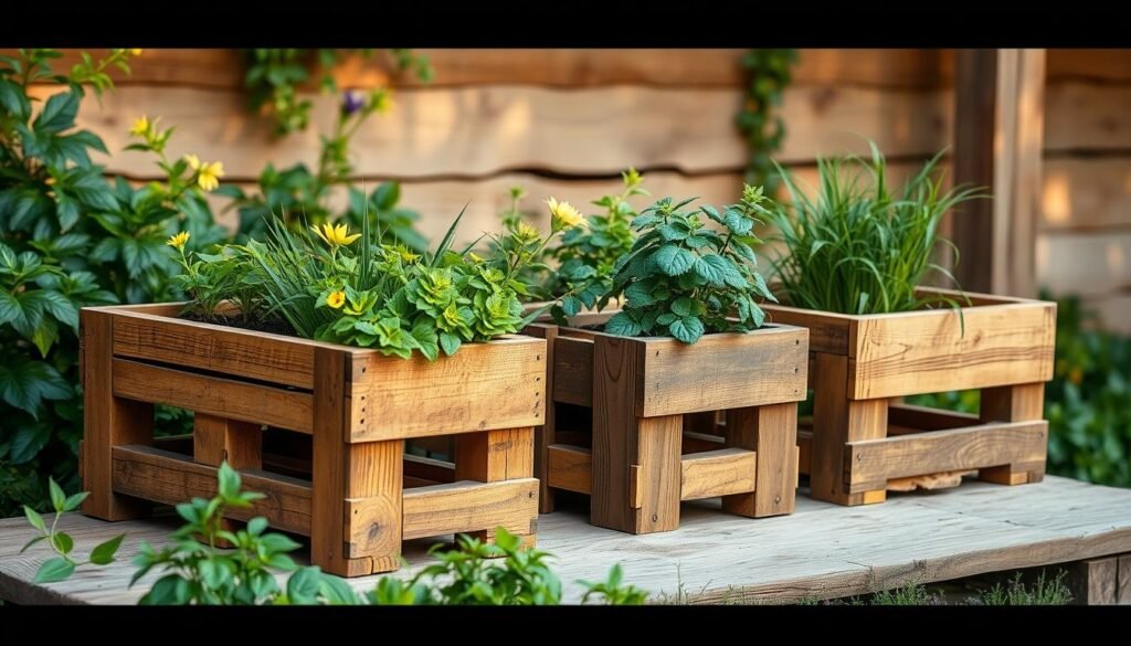 upcycled wooden pallet planters safety