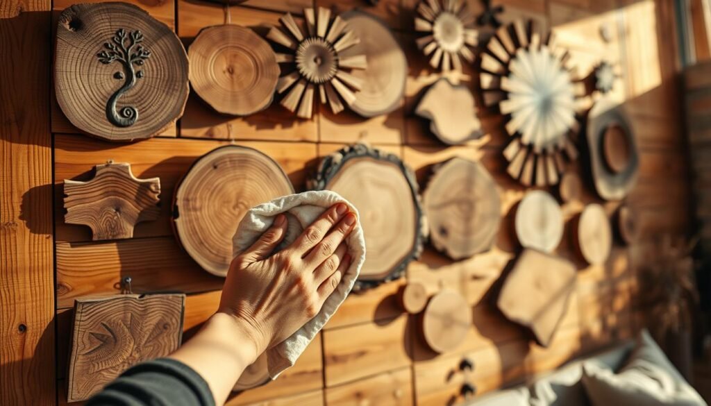 wood wall art maintenance