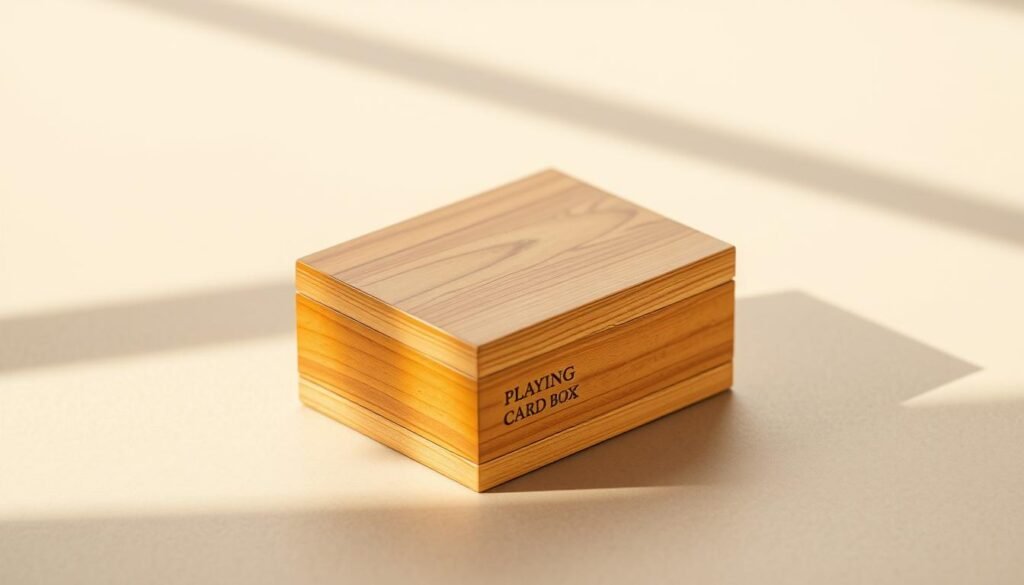 wooden card box