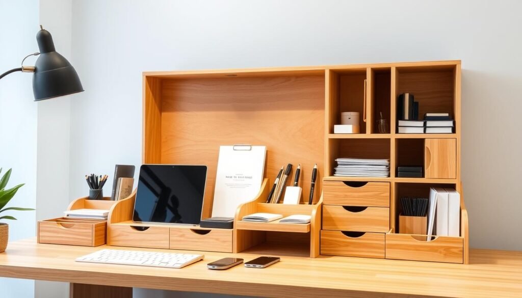 wooden desk organizers