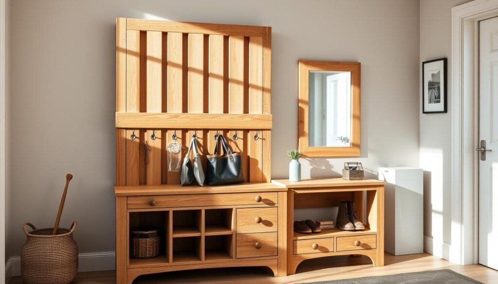 wooden entryway organizers