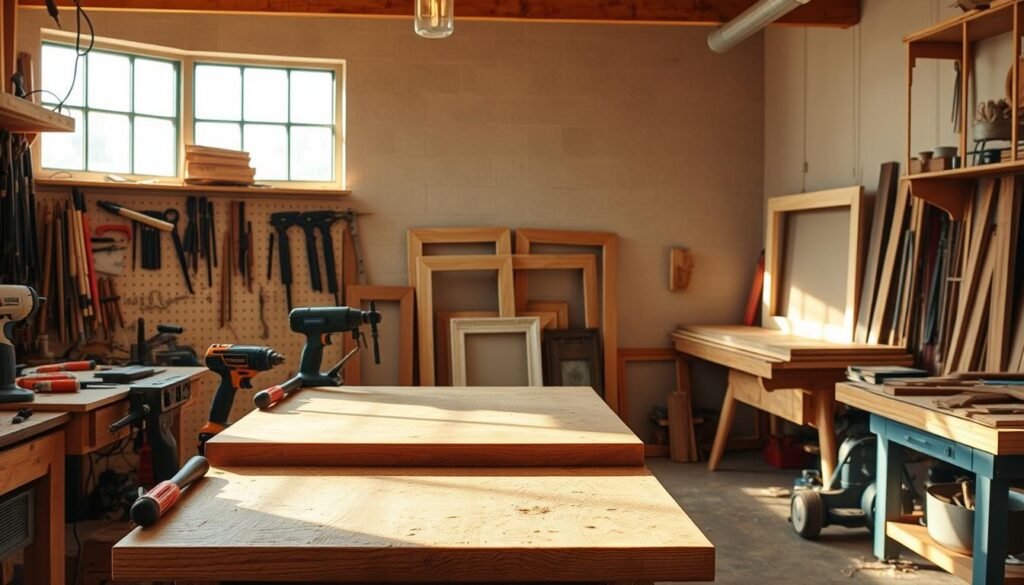 wooden frame making