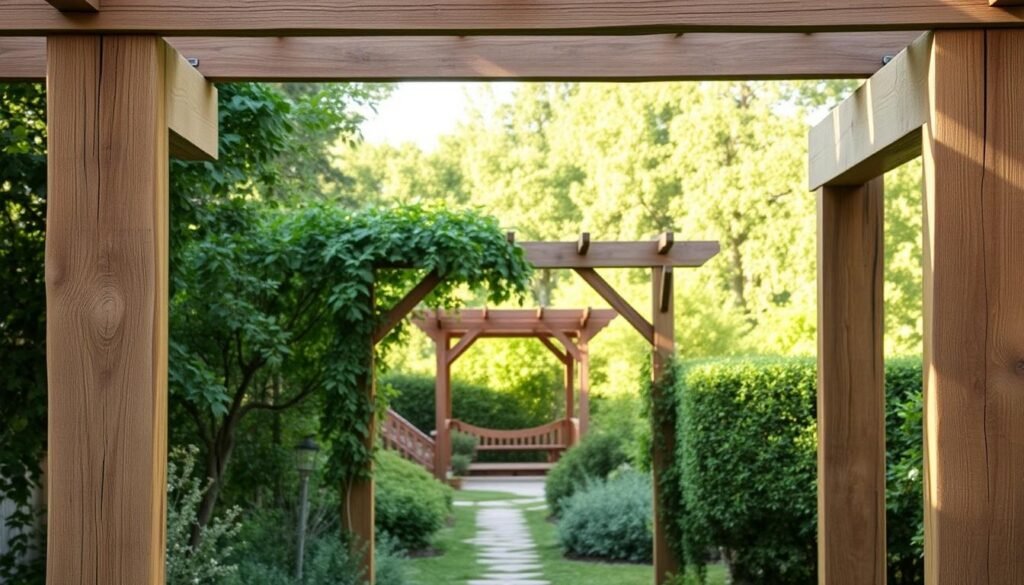 wooden garden structures