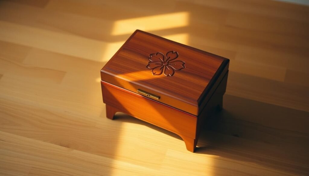 wooden jewelry case