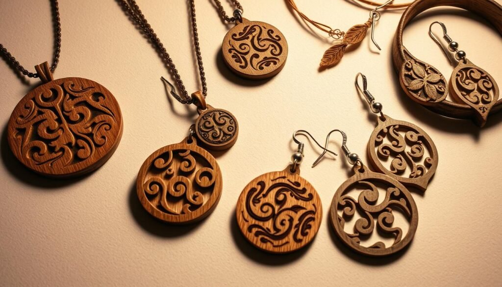 wooden jewelry pyrography designs
