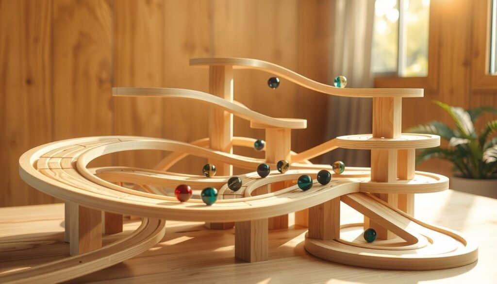 wooden marble run wooden marble run