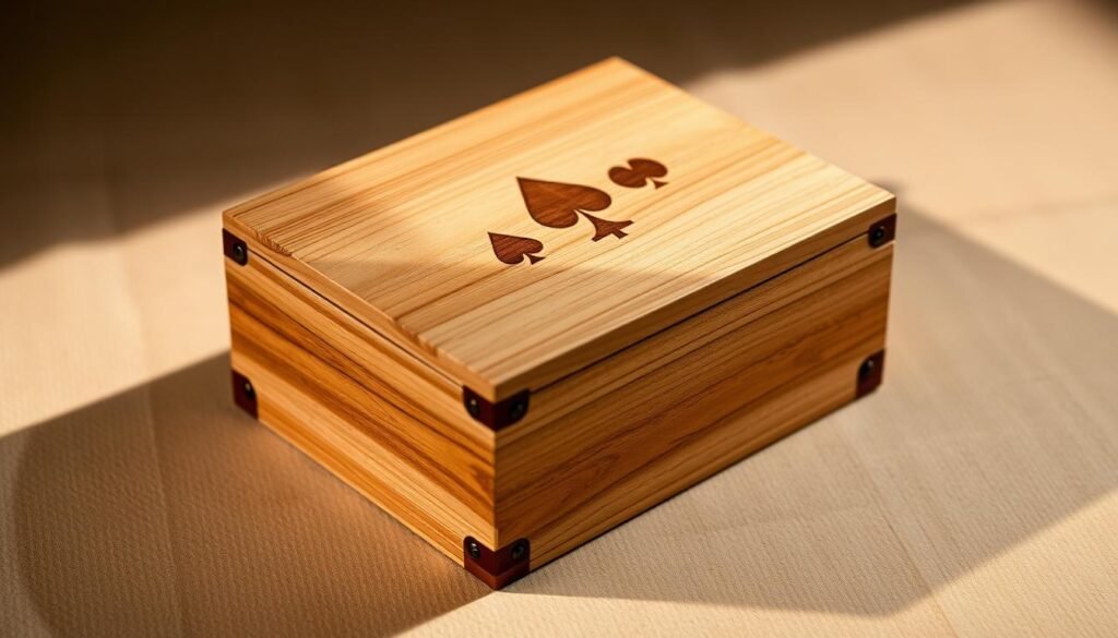 wooden playing card box diy