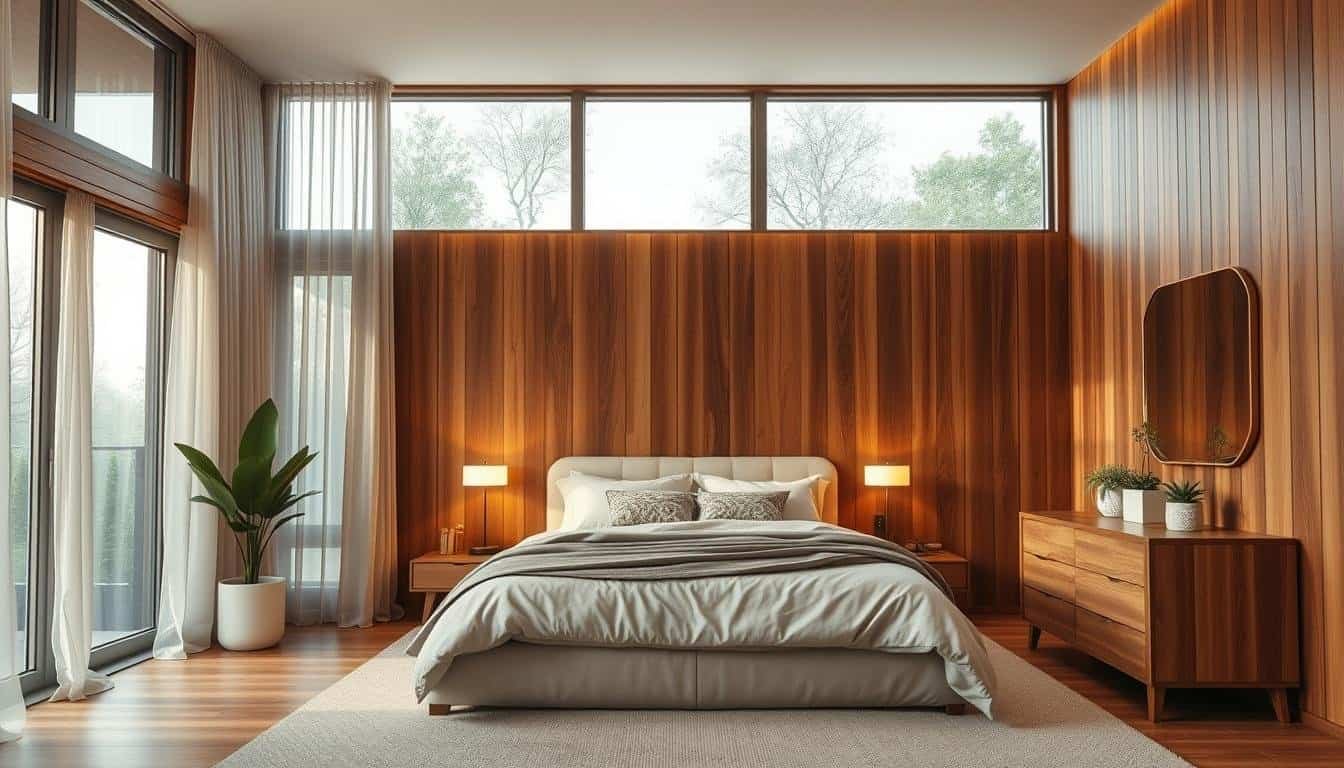 1.	Cozy Modern Bedroom Home Decor Ideas with Wood Accents