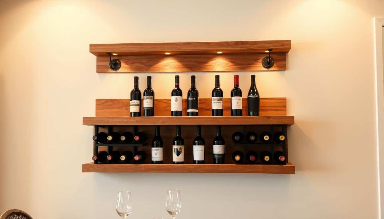 Creative Wooden Wall Wine Rack Projects for Dining Rooms