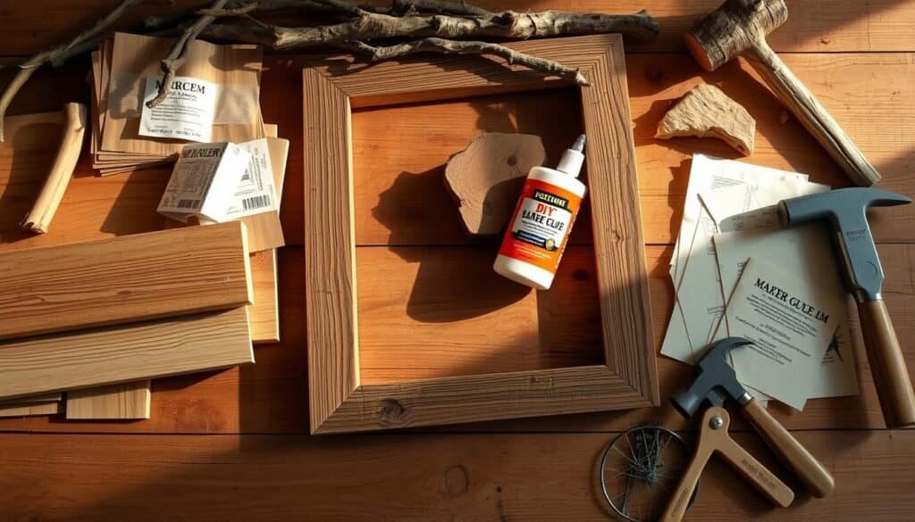 DIY Wooden Mirror Frame Materials DIY Wooden Mirror Frame Materials