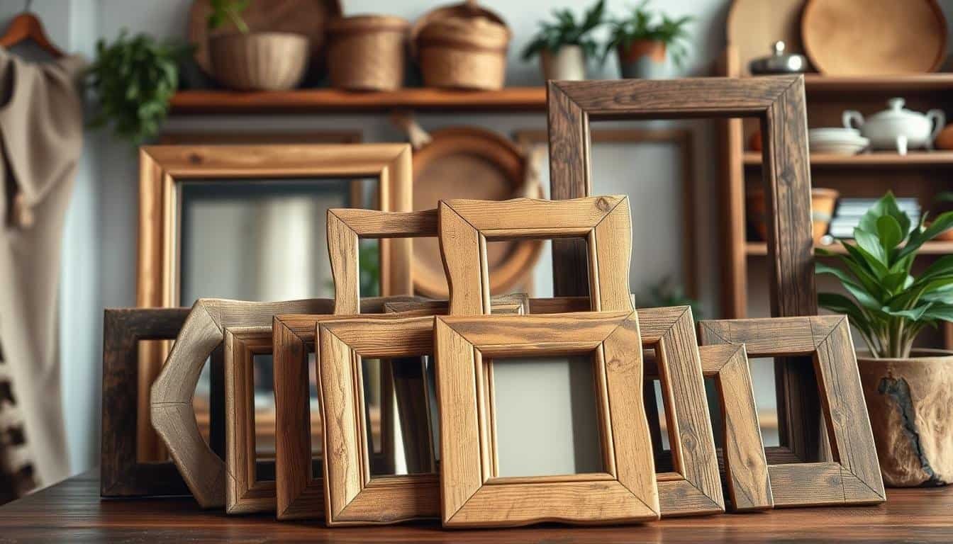 DIY Wooden Mirror Frame Projects for Rustic Home Style