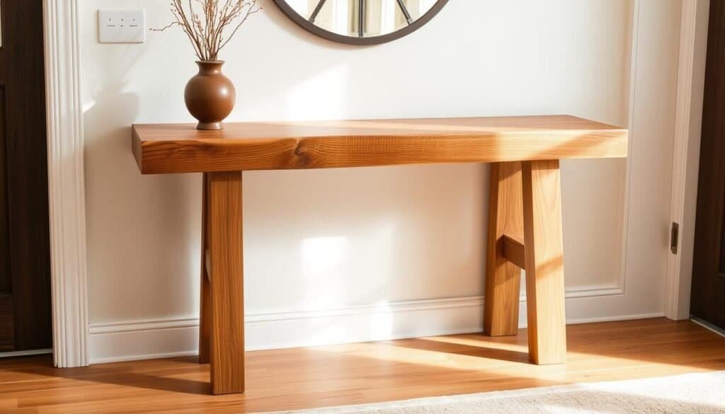 DIY rustic wood console table DIY rustic wood console table
