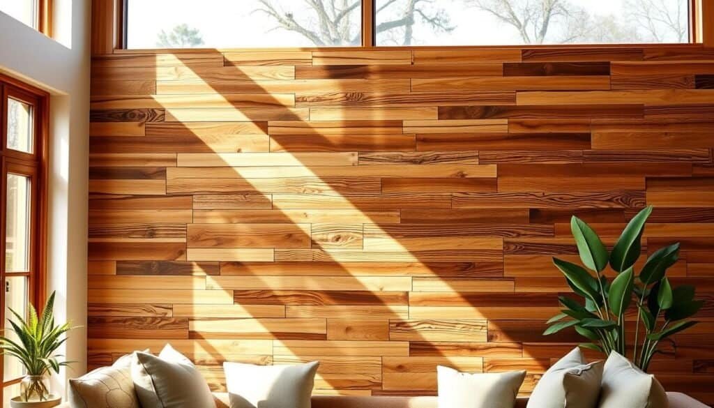 DIY wood accent wall