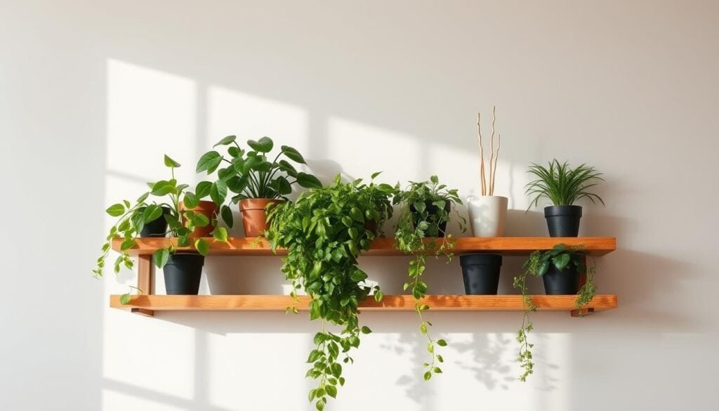 DIY wood plant shelf DIY wood plant shelf