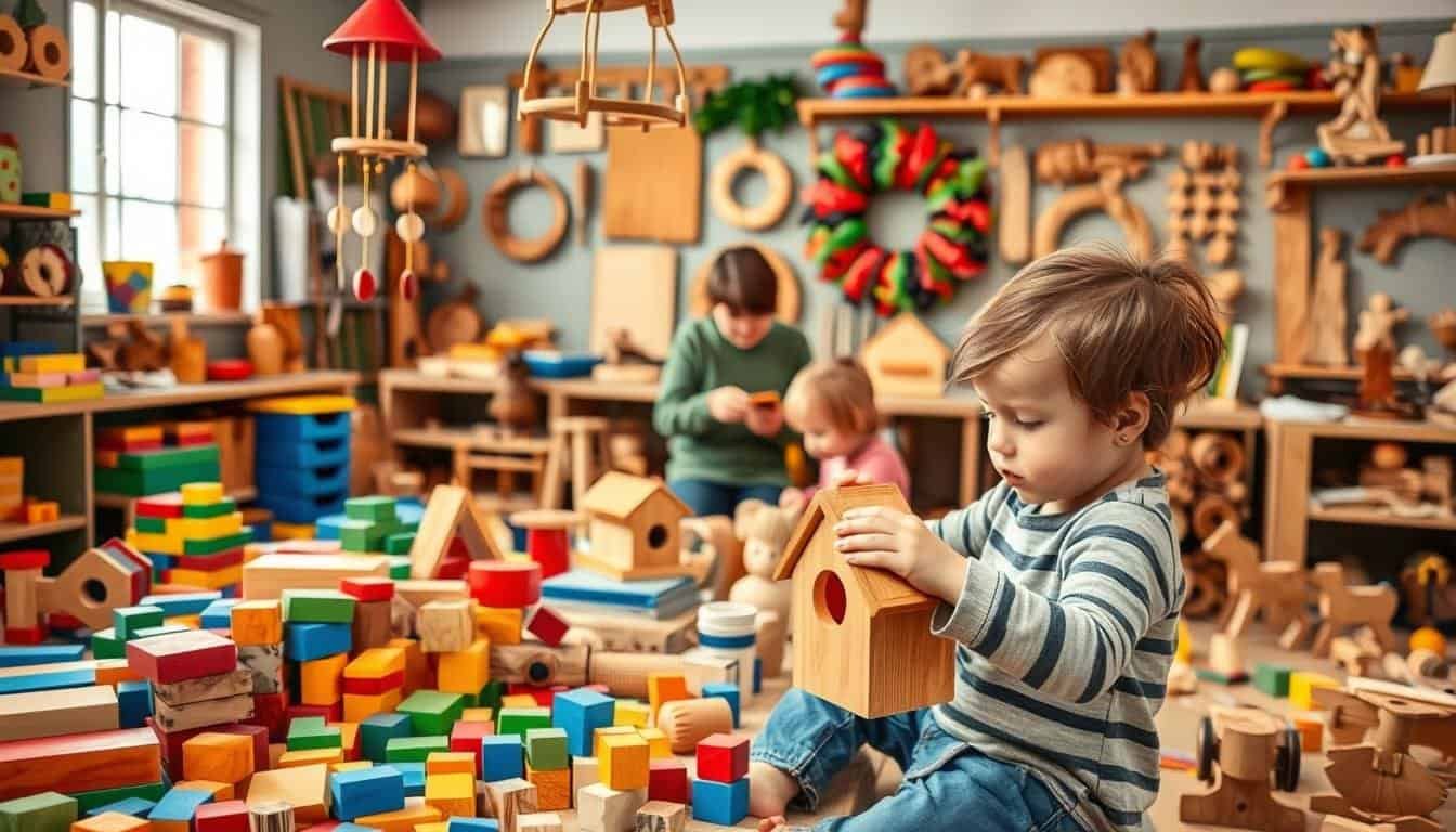 Holiday Crafts with Wood That Kids Can Help Make