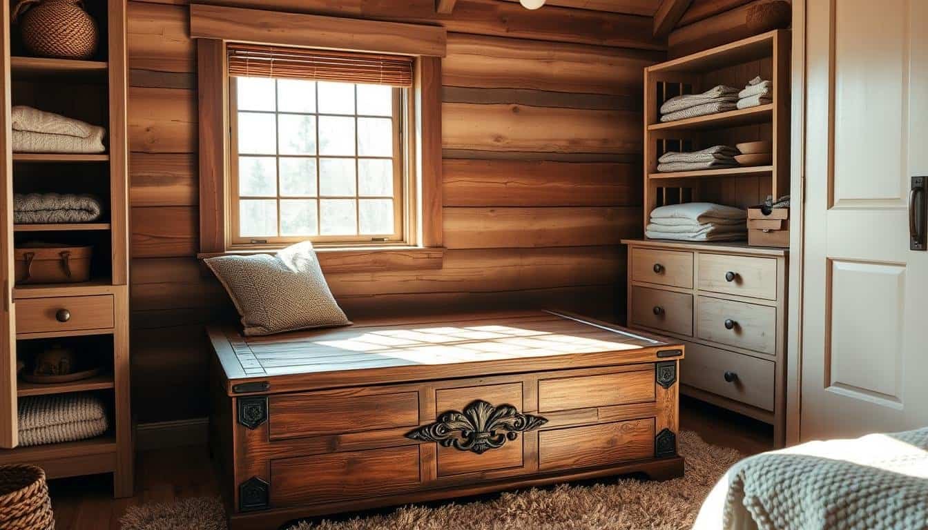 Rustic Wooden Blanket Chest Projects for Bedroom Storage