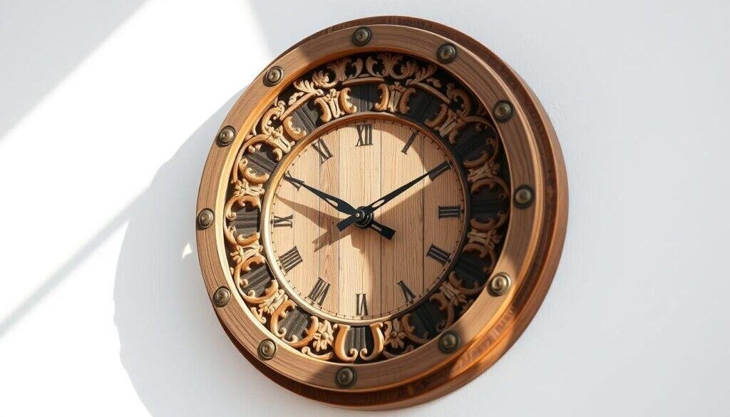 bohemian wooden wall clock bohemian wooden wall clock
