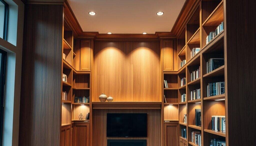built-in wooden bookshelves built-in wooden bookshelves