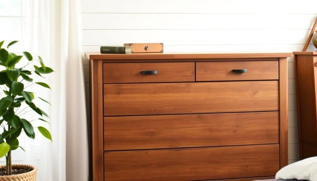 custom wooden dresser makeover