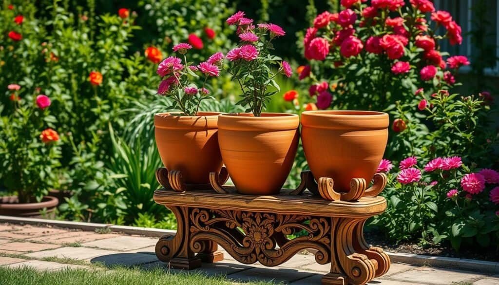 decorative wooden flower stand decorative wooden flower stand