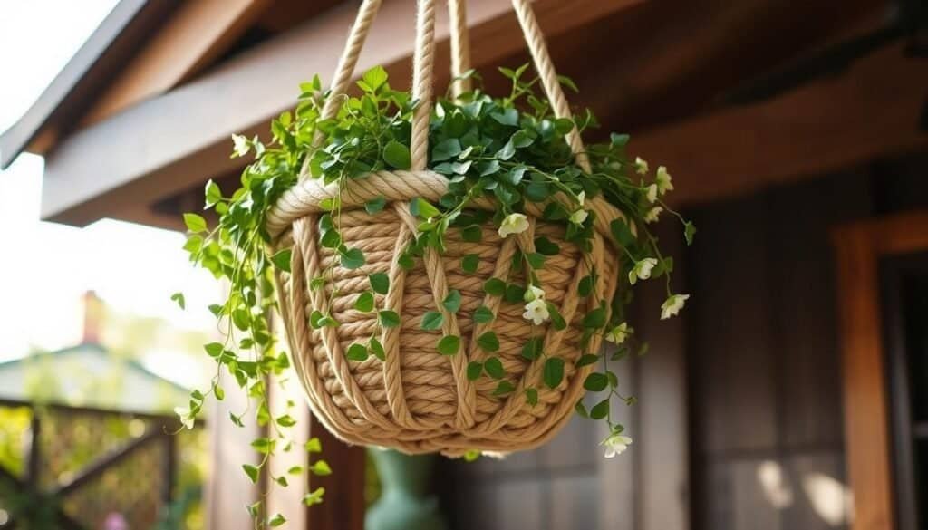 hanging rope basket hanging rope basket