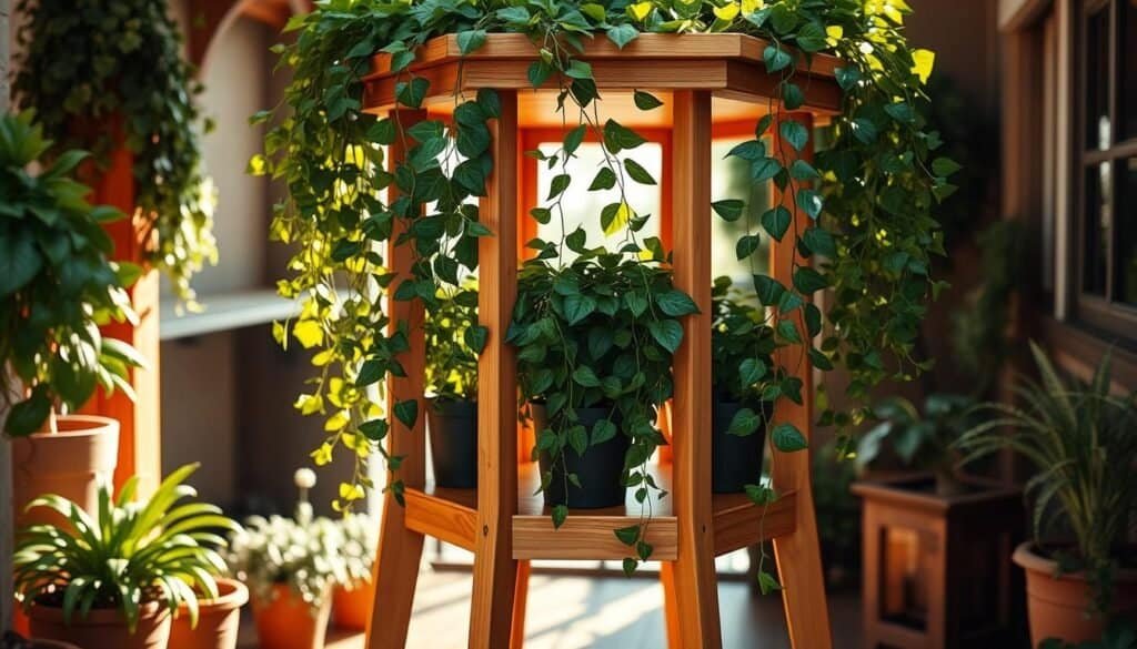hexagonal multi-level indoor-outdoor plant stand hexagonal multi-level indoor-outdoor plant stand